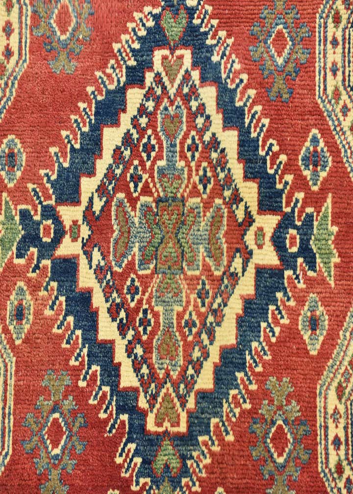 4' 2 x 6' 5 Hand Knotted Kazak Rug