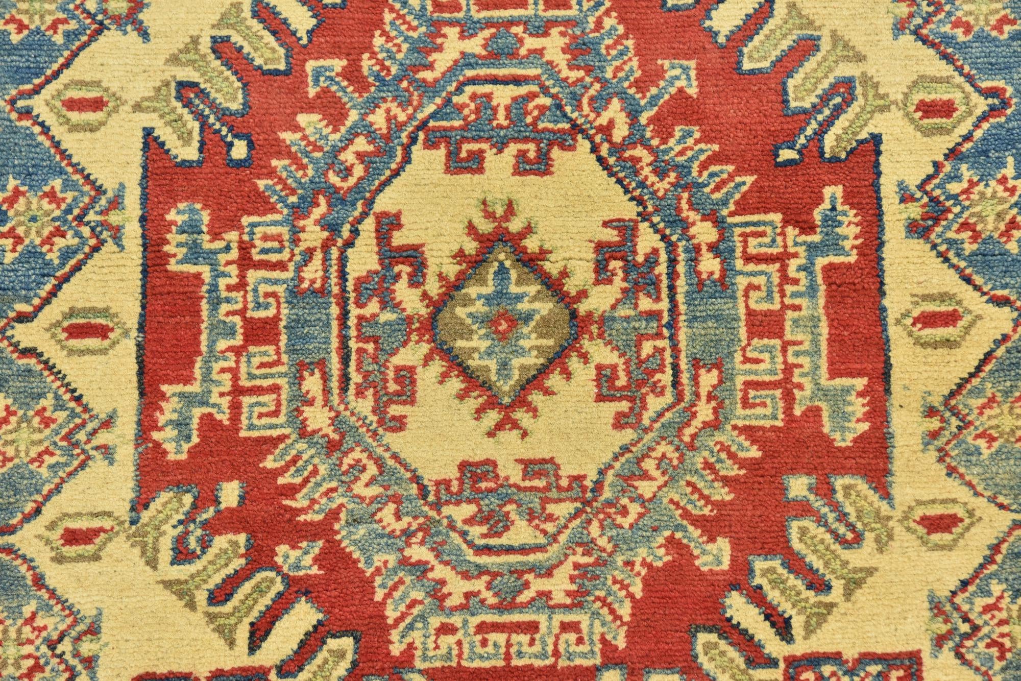 3' 9 x 6' Hand Knotted Kazak Rug