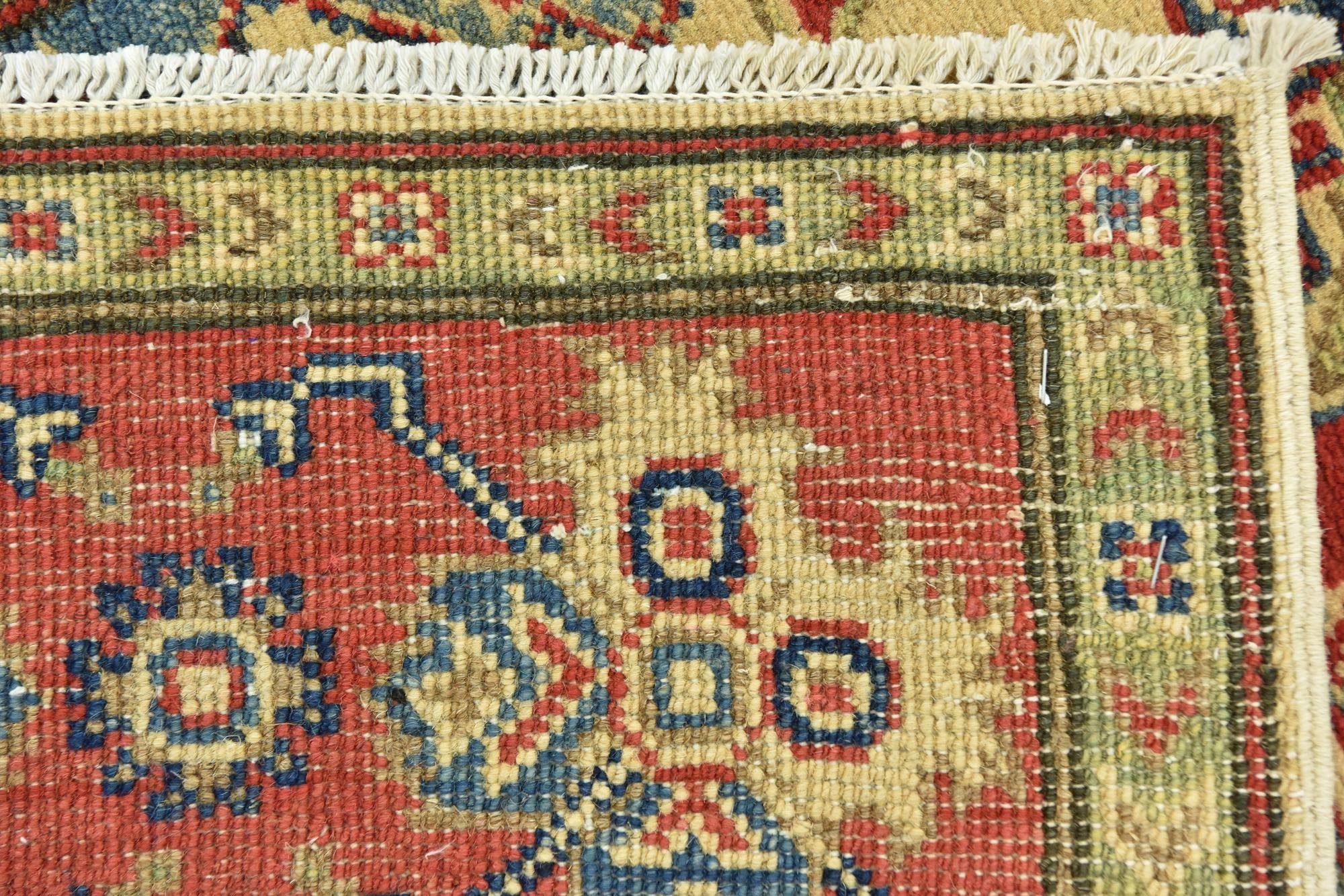 3' 9 x 6' Hand Knotted Kazak Rug