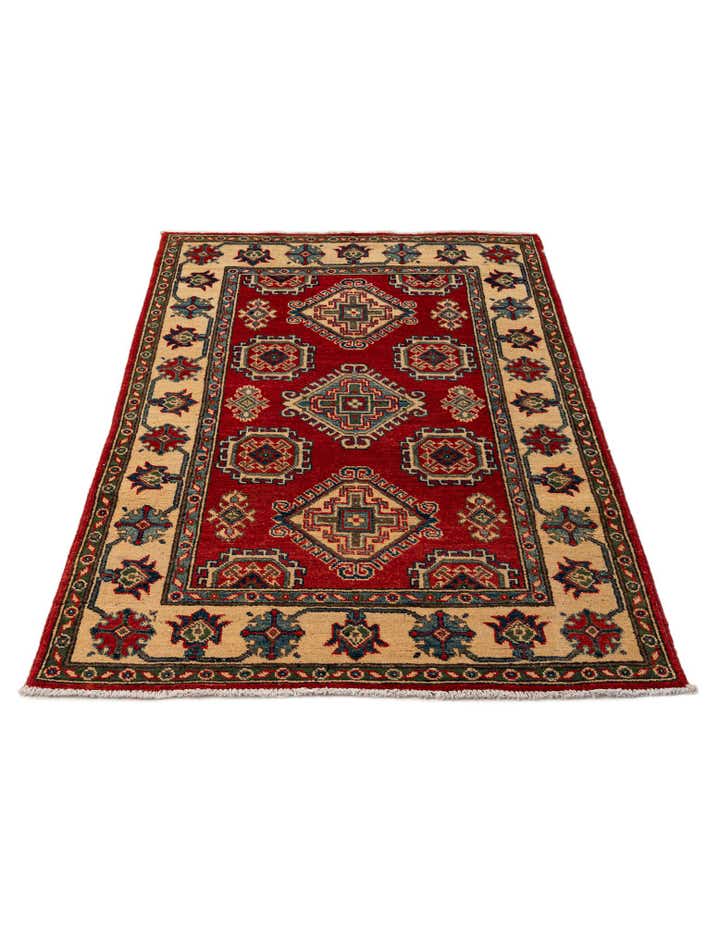 3' 4 x 5' 2 Hand Knotted Kazak Rug