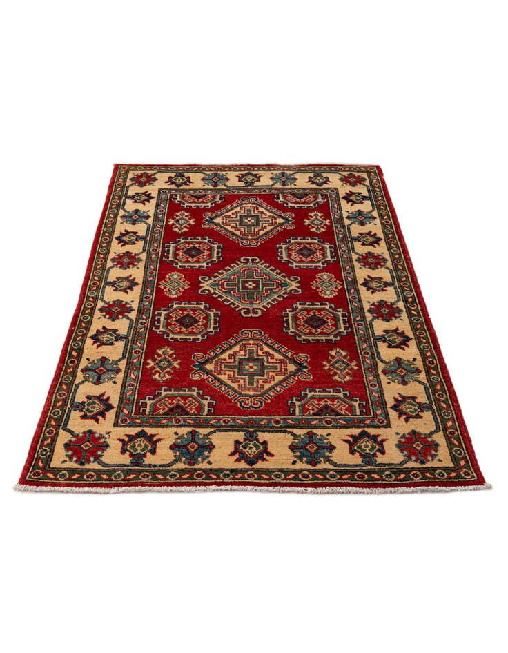 Detail image of 3' 4 x 5' 2 Hand Knotted Kazak Rug