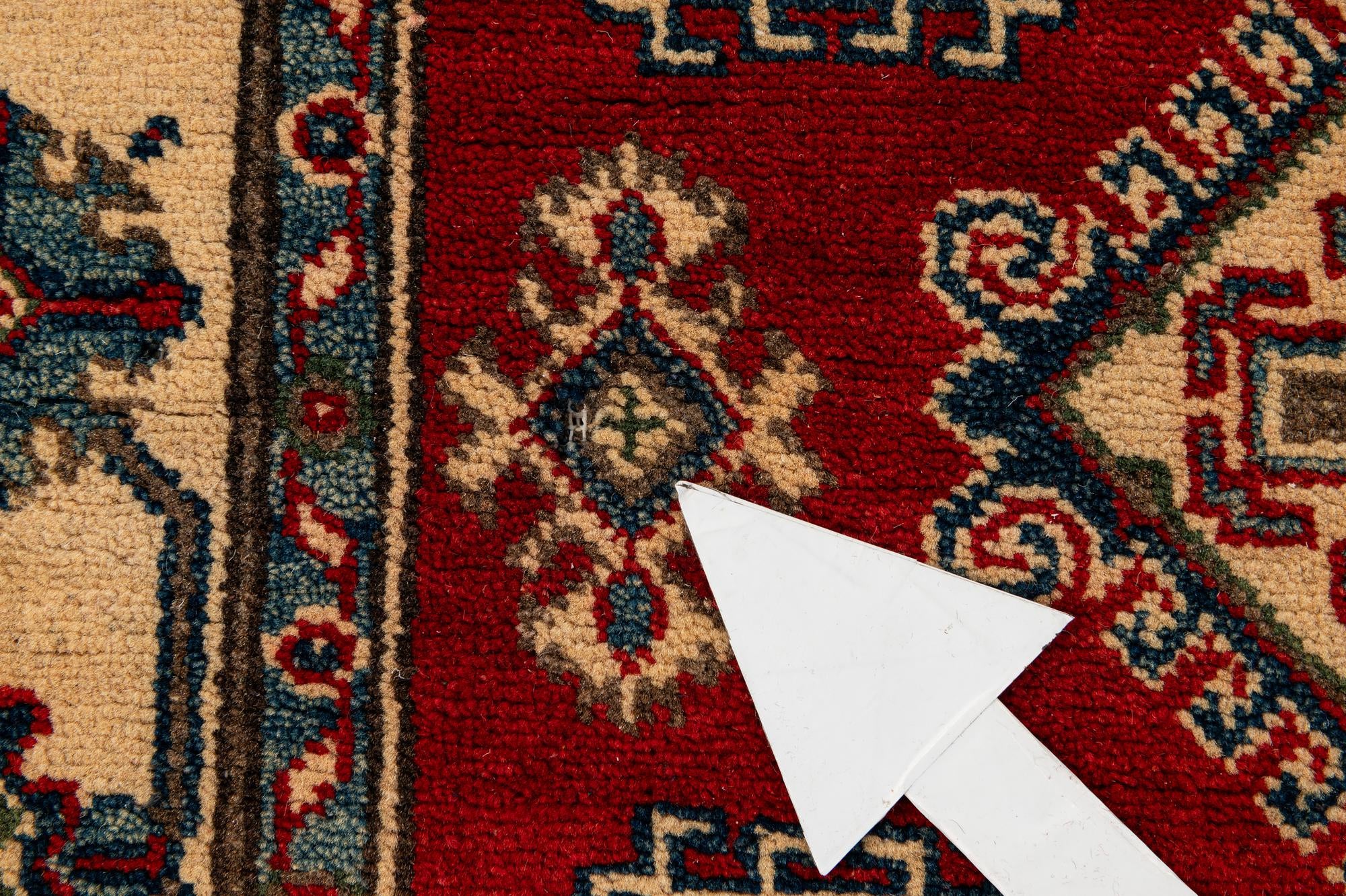 3' 4 x 5' 2 Hand Knotted Kazak Rug