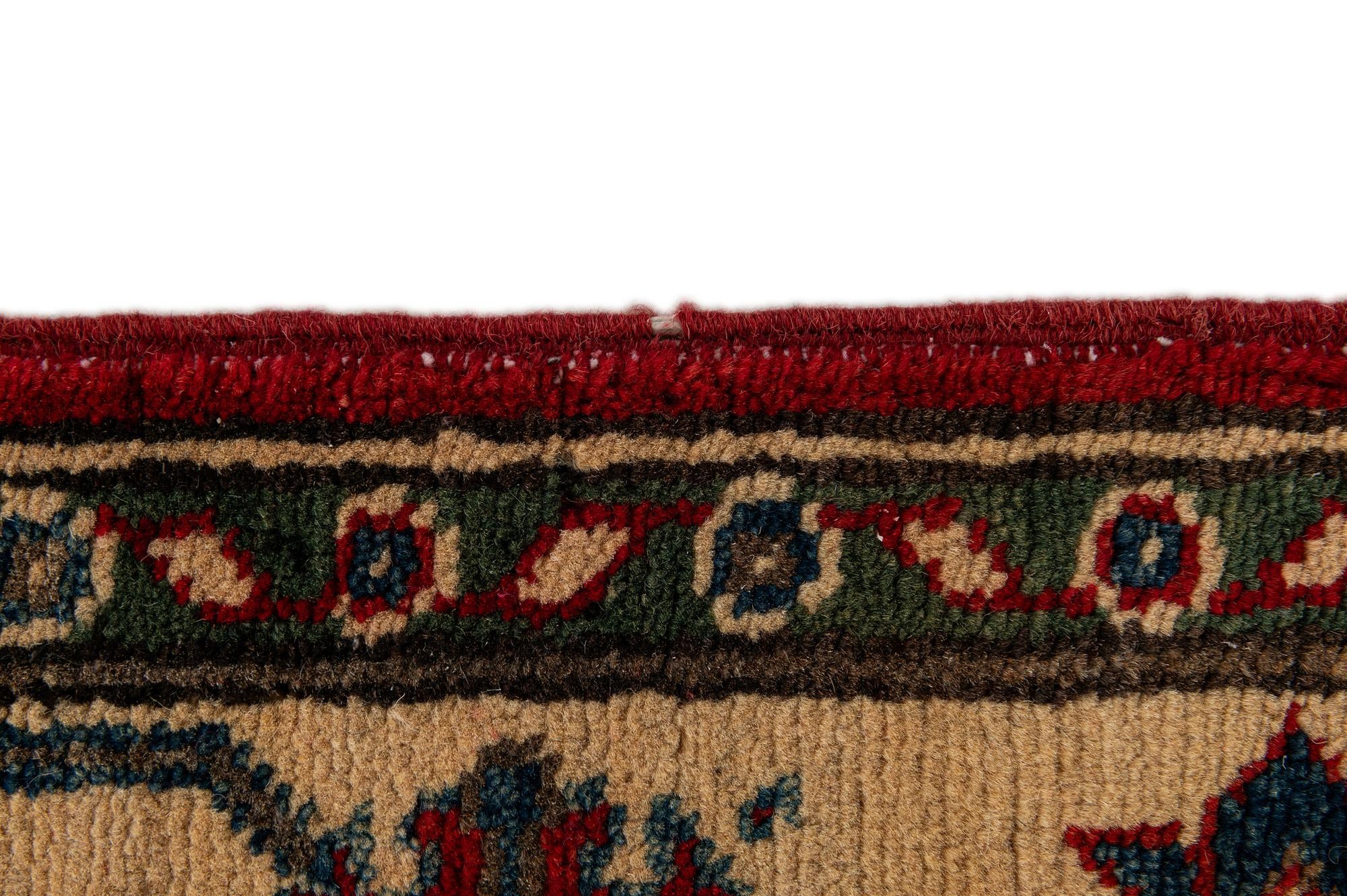 3' 4 x 5' 2 Hand Knotted Kazak Rug