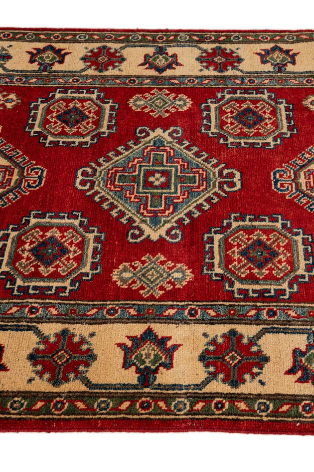 Detail image of 3' 4 x 5' 2 Hand Knotted Kazak Rug