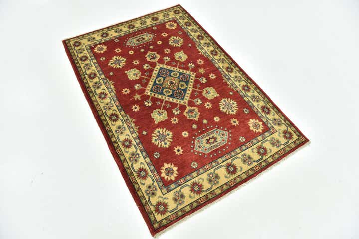 3' 4 x 5' Hand Knotted Kazak Rug