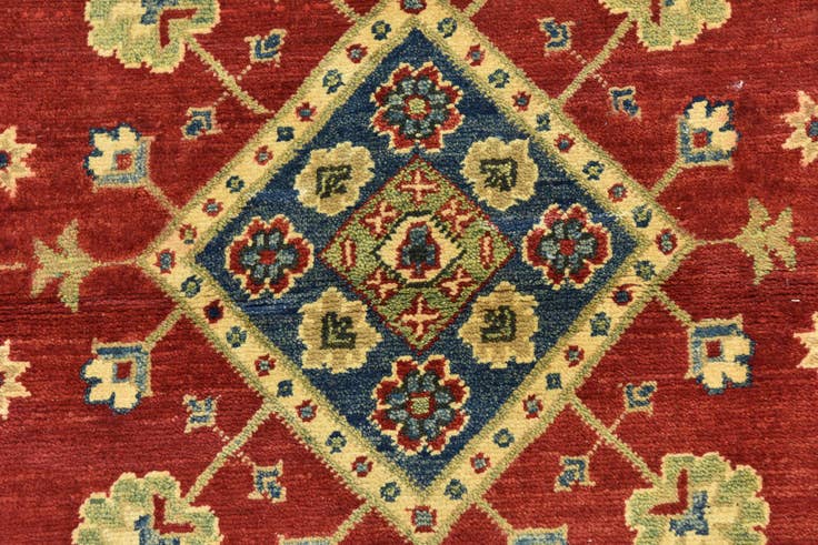 Detail image of 3' 4 x 5' Hand Knotted Kazak Rug