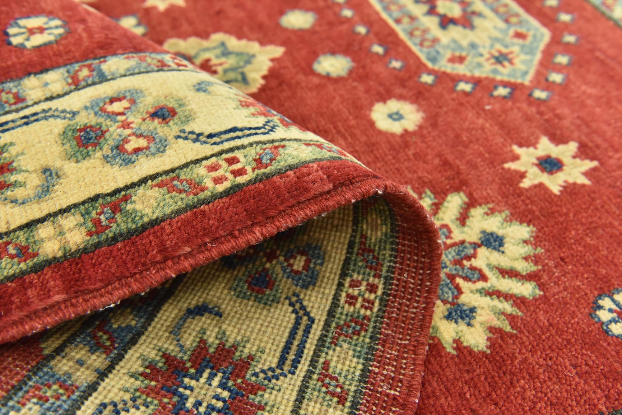 3' 4 x 5' Hand Knotted Kazak Rug