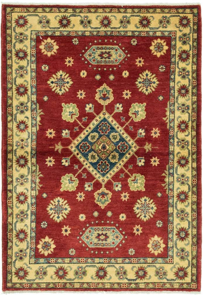 3' 4 x 5' Hand Knotted Kazak Rug