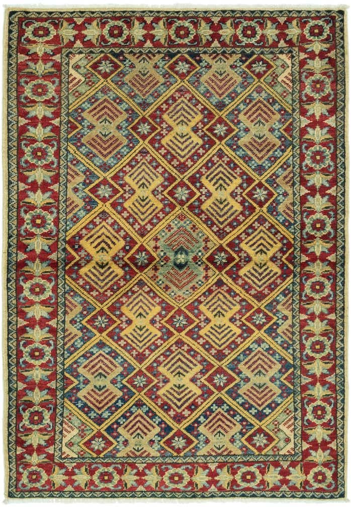 3' 5 x 5' Hand Knotted Kazak Rug