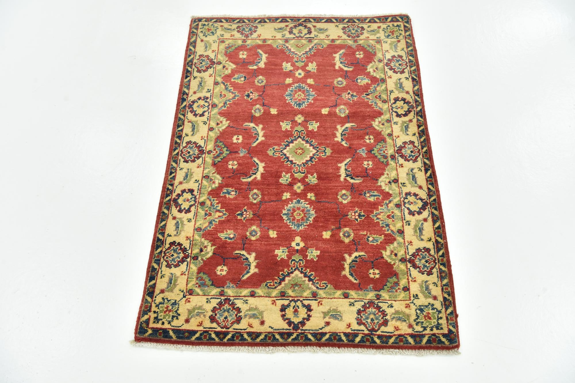 2' 9 x 4' Hand Knotted Kazak Rug