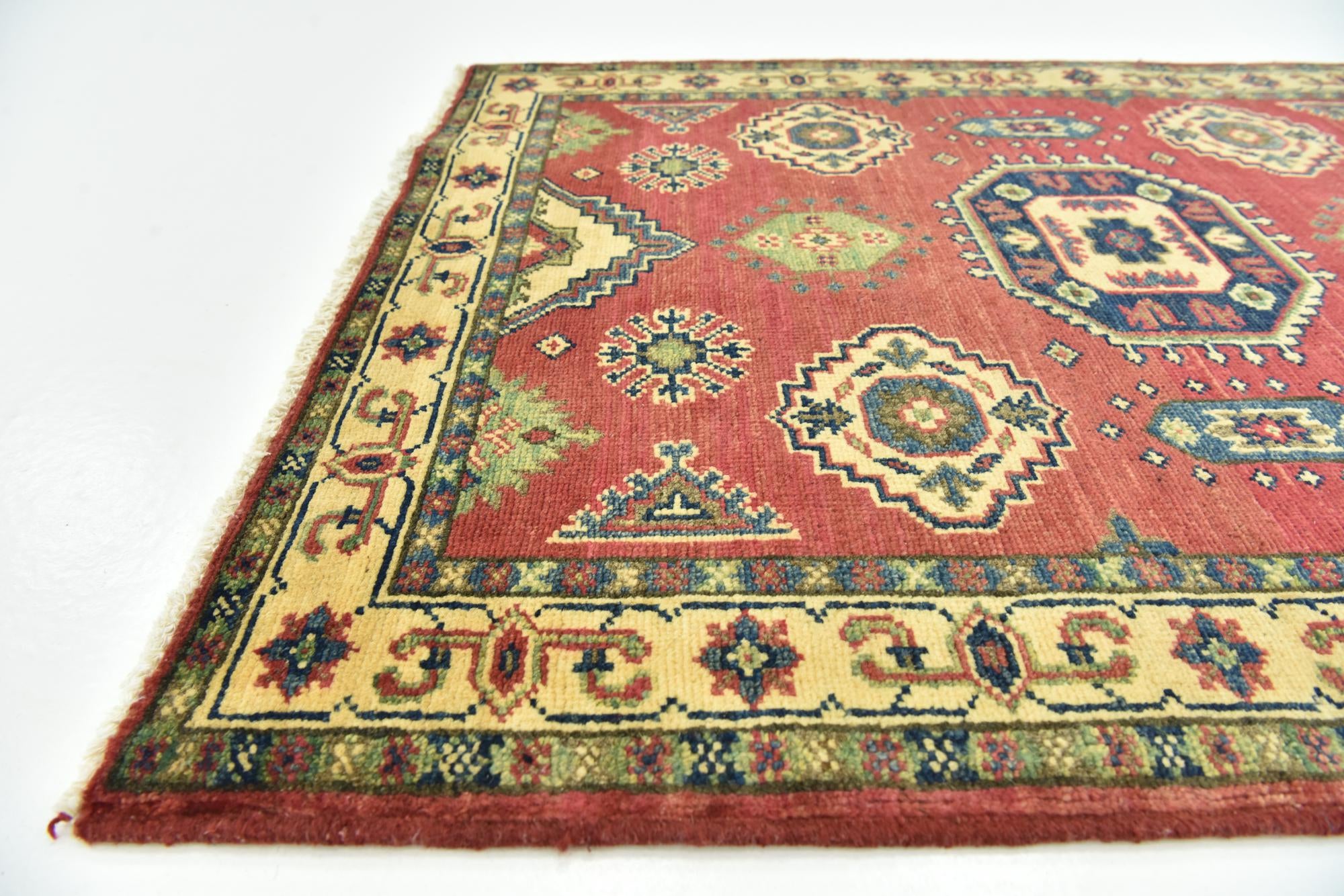 3' x 3' 9 Hand Knotted Kazak Rug