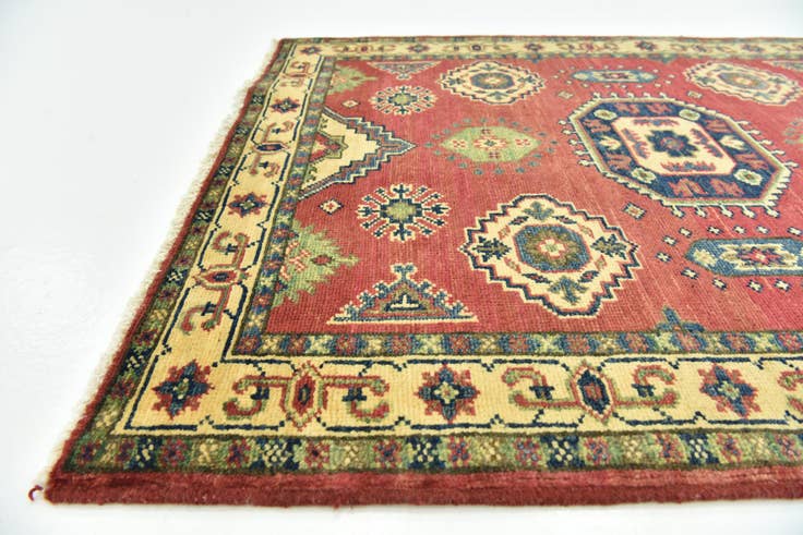 Detail image of 3' x 3' 9 Hand Knotted Kazak Rug