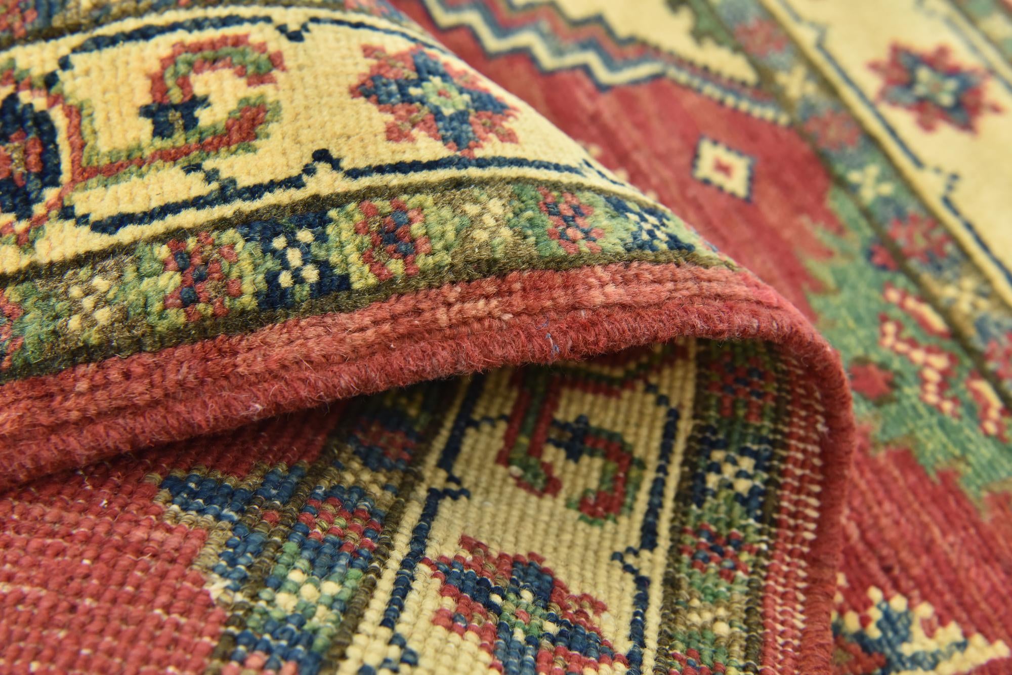3' x 3' 9 Hand Knotted Kazak Rug