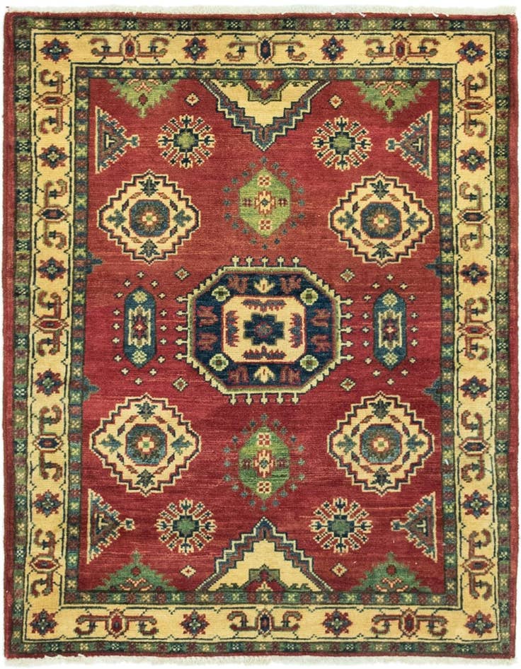 Detail image of 3' x 3' 9 Hand Knotted Kazak Rug