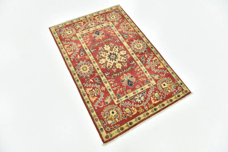 Detail image of 2' 8 x 4' Hand Knotted Kazak Rug