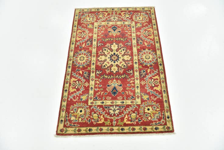 Detail image of 2' 8 x 4' Hand Knotted Kazak Rug