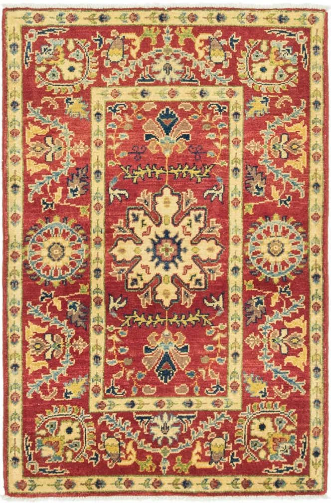 2' 8 x 4' Hand Knotted Kazak Rug