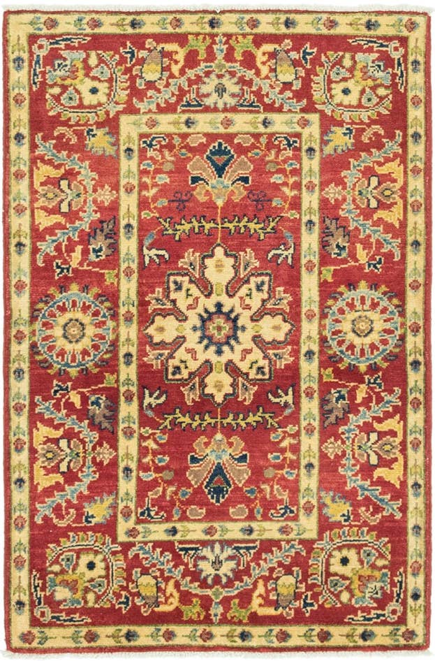 Detail image of 2' 8 x 4' Hand Knotted Kazak Rug