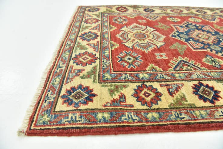 Detail image of 2' 8 x 3' 10 Hand Knotted Kazak Rug