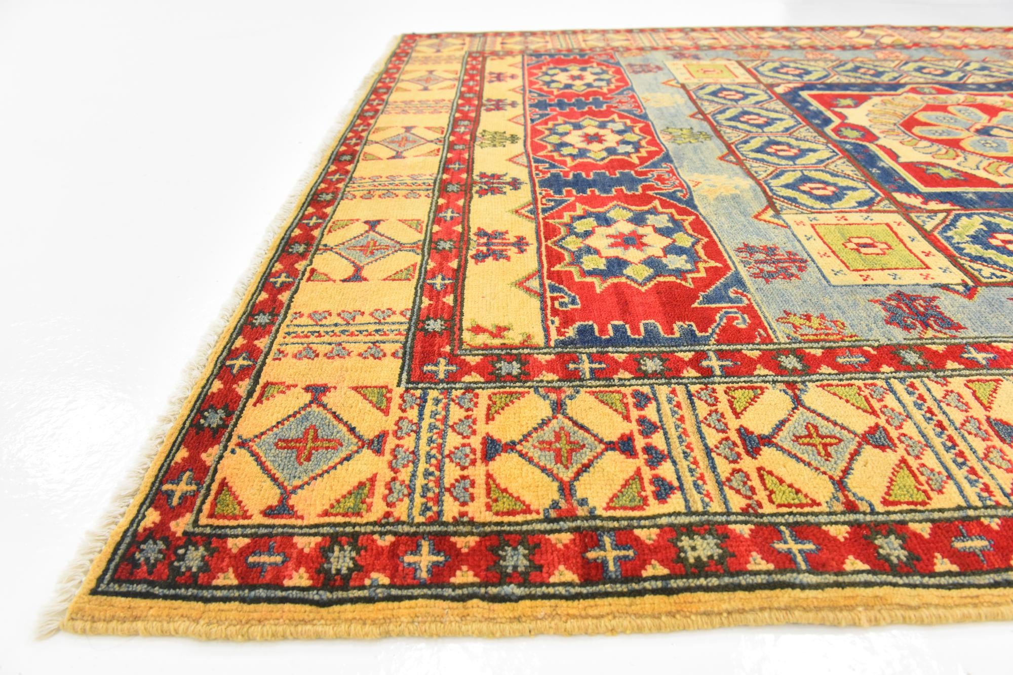 5' 2 x 6' 7 Hand Knotted Kazak Rug