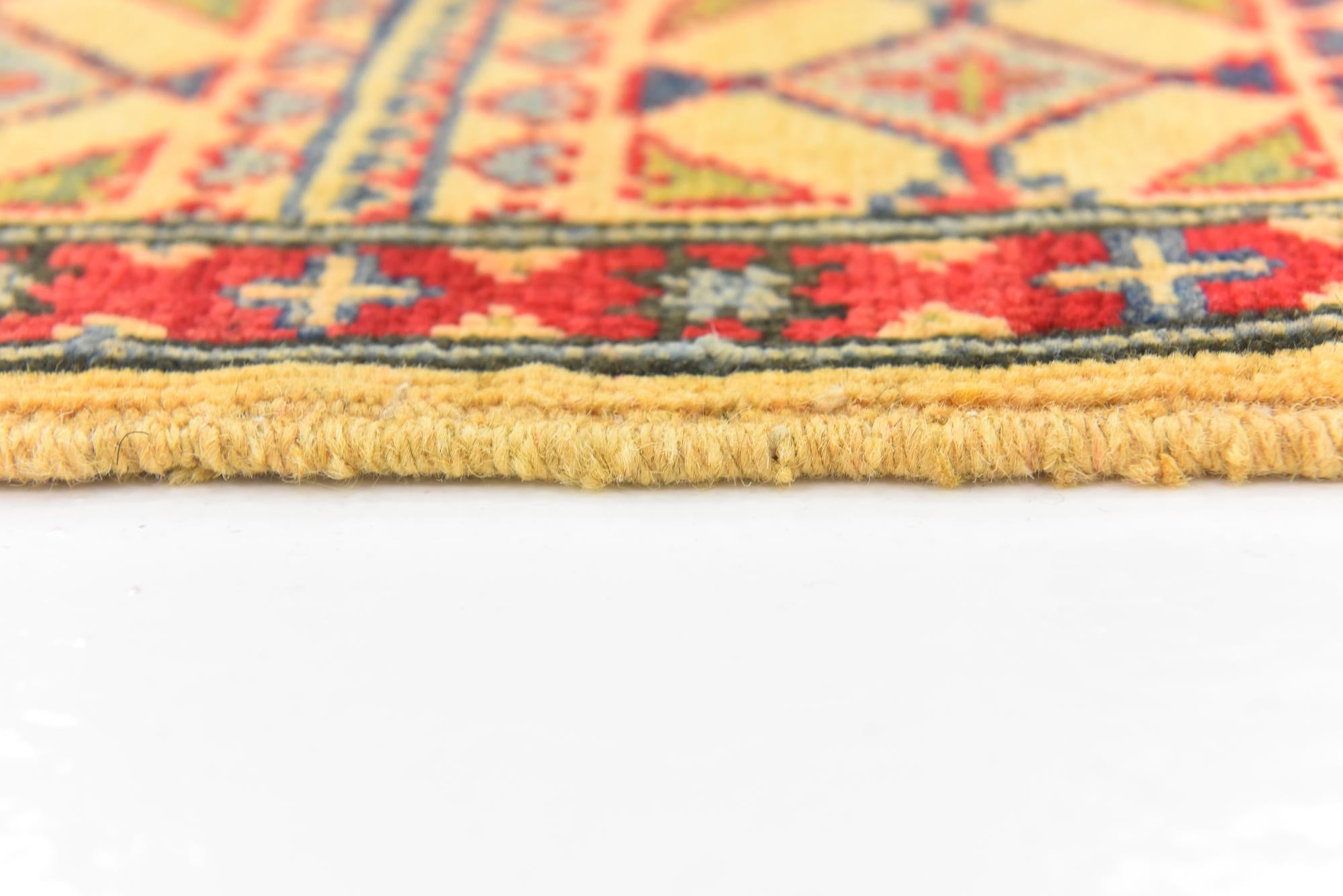 5' 2 x 6' 7 Hand Knotted Kazak Rug