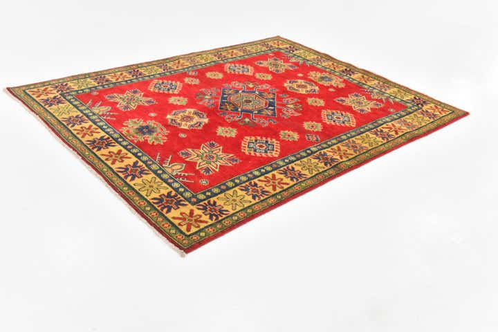5' x 6' 6 Hand Knotted Kazak Rug