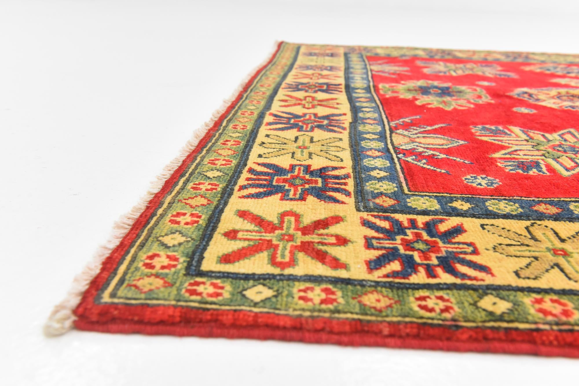 5' x 6' 6 Hand Knotted Kazak Rug
