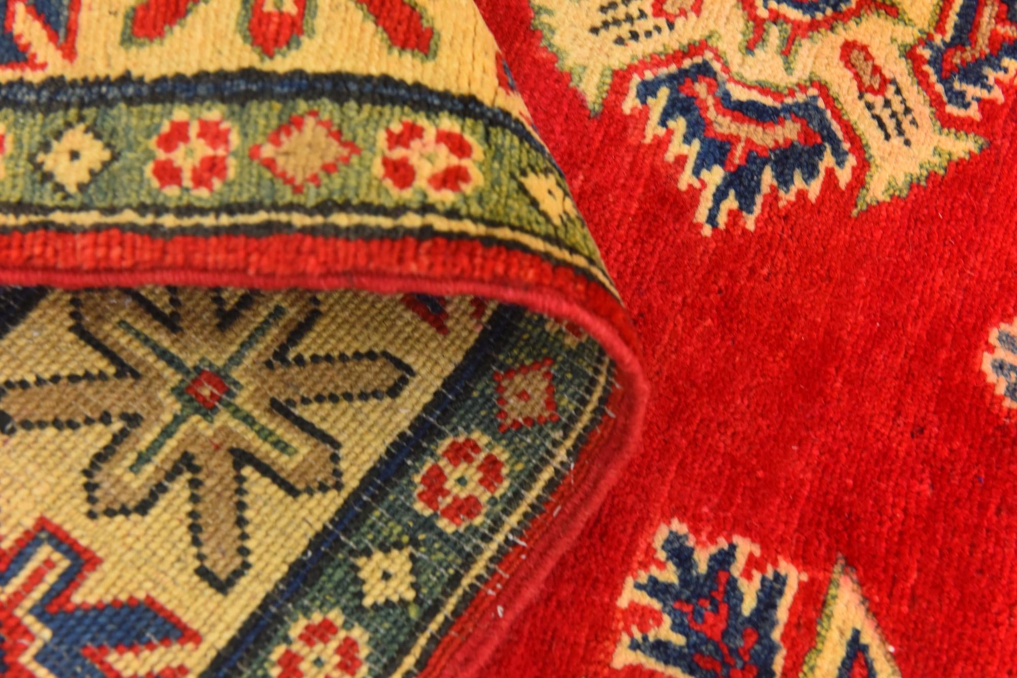 5' x 6' 6 Hand Knotted Kazak Rug