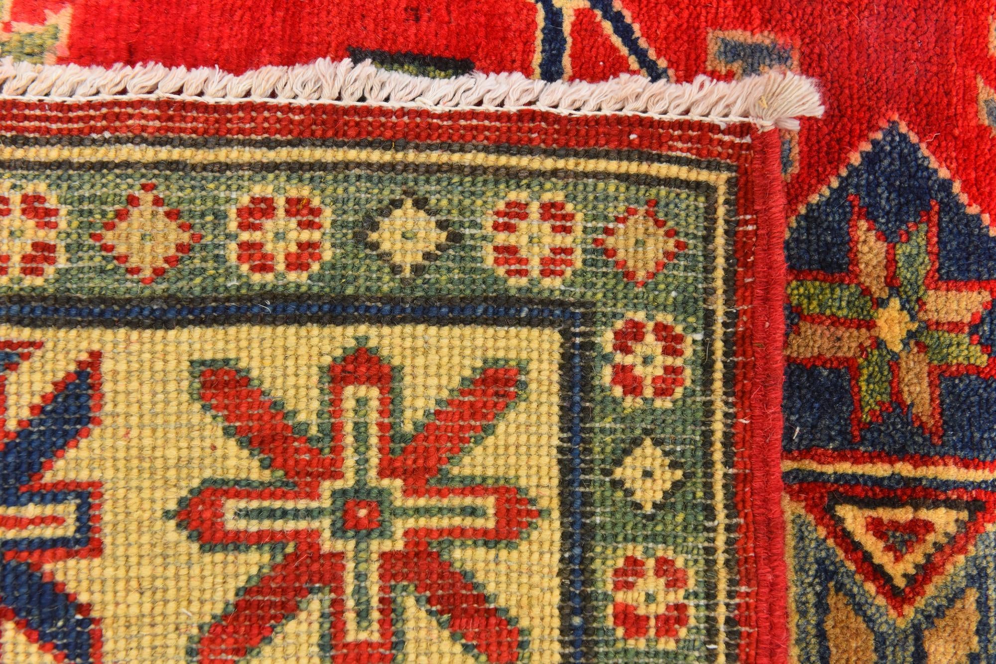 5' x 6' 6 Hand Knotted Kazak Rug