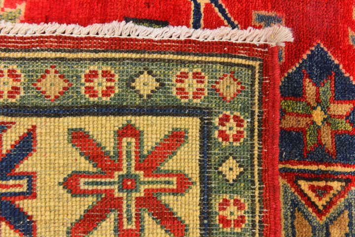 5' x 6' 6 Hand Knotted Kazak Rug
