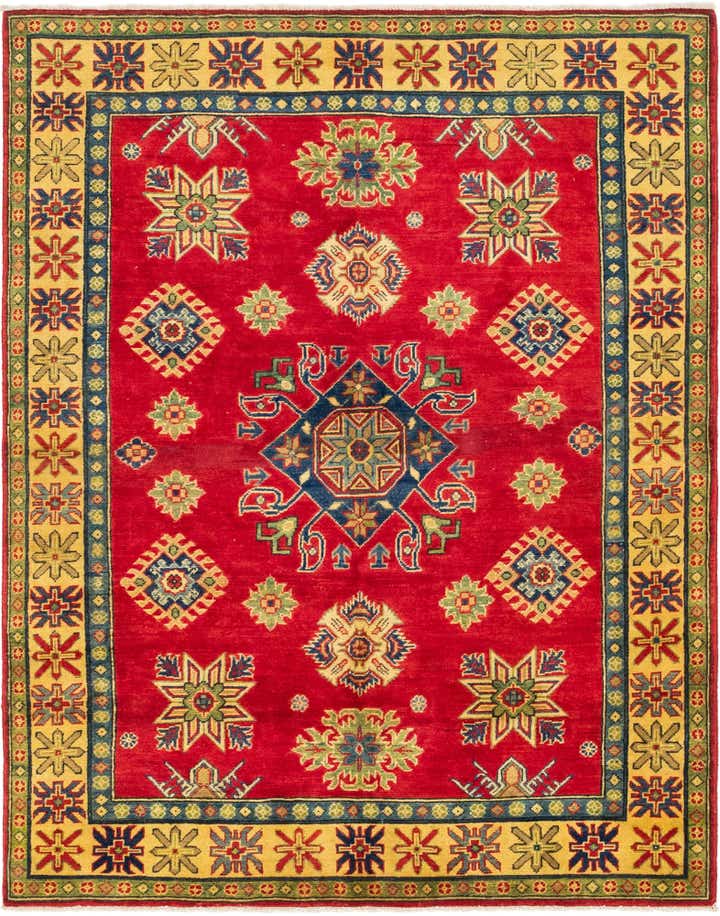5' x 6' 6 Hand Knotted Kazak Rug