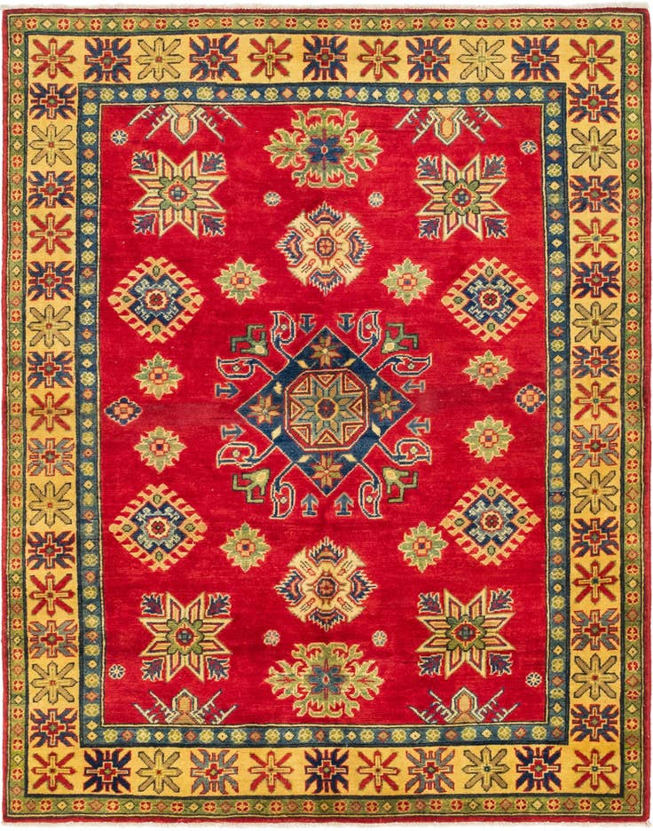 Detail image of 5' x 6' 6 Hand Knotted Kazak Rug