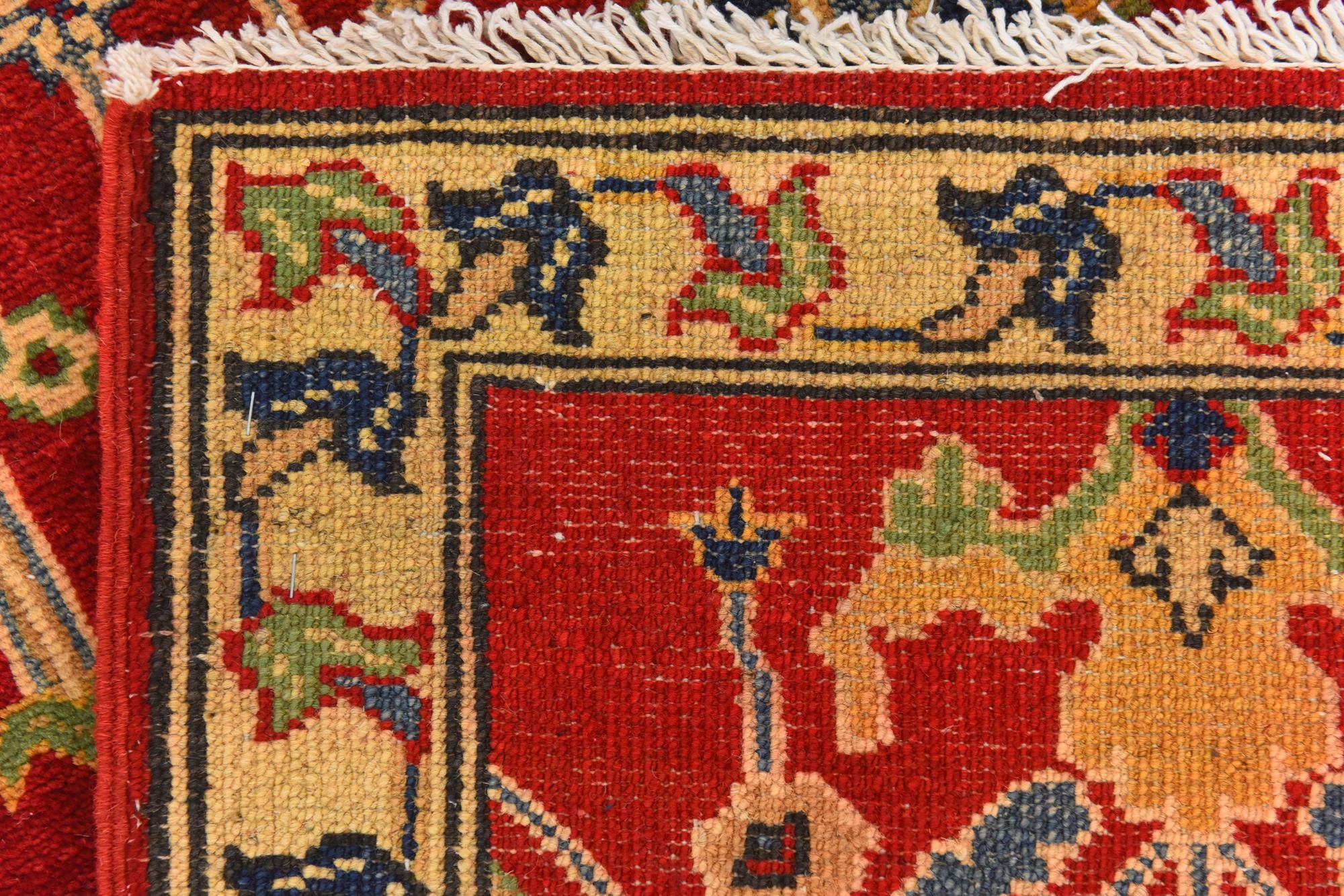 5' x 6' 6 Hand Knotted Kazak Rug