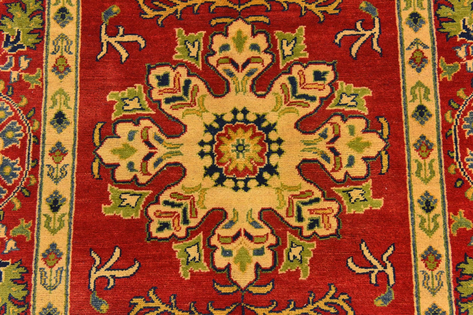 5' 2 x 6' 9 Hand Knotted Kazak Rug