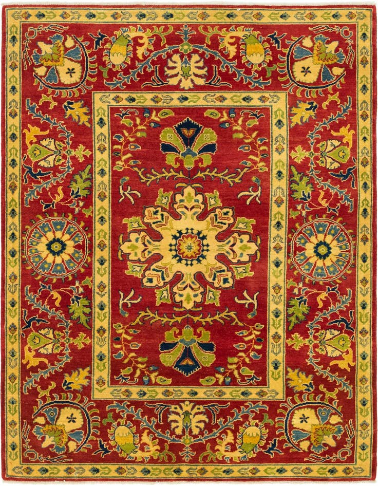 Detail image of 5' 2 x 6' 9 Hand Knotted Kazak Rug