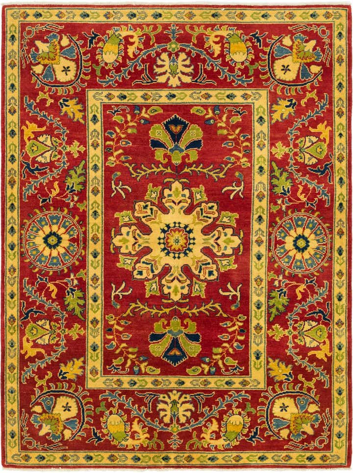 5' 2 x 6' 9 Hand Knotted Kazak Rug