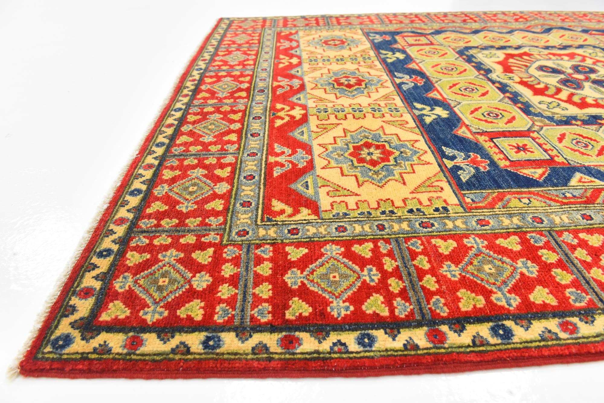 5' x 6' 8 Hand Knotted Kazak Rug