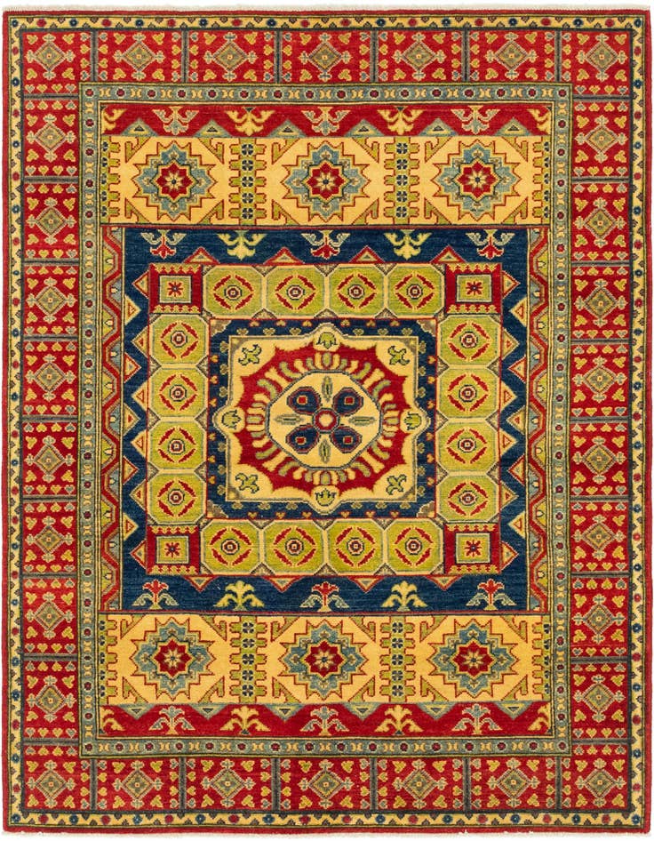 Detail image of 5' x 6' 8 Hand Knotted Kazak Rug