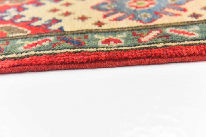 4' x 6' 2 Hand Knotted Kazak Rug