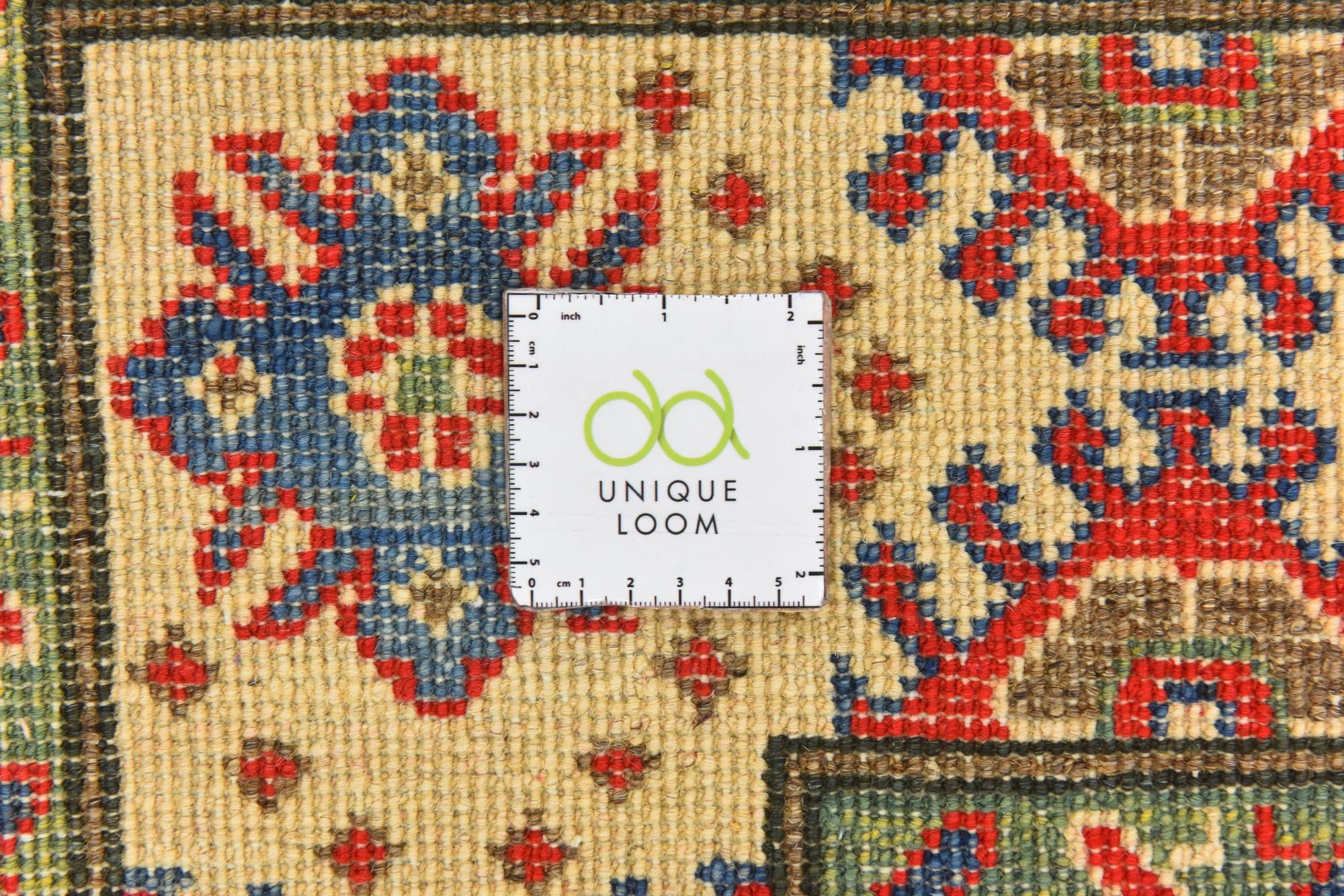 4' x 6' 2 Hand Knotted Kazak Rug