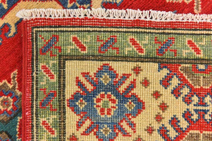 4' x 6' 2 Hand Knotted Kazak Rug