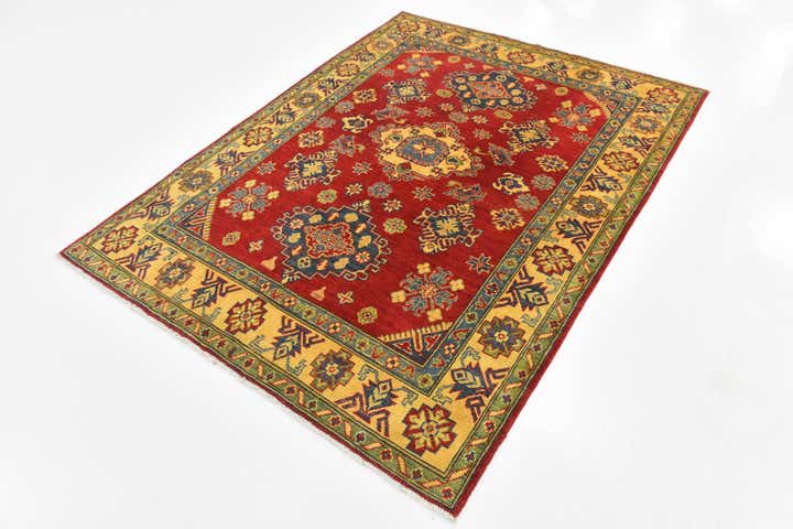 5' 3 x 6' 9 Hand Knotted Kazak Rug