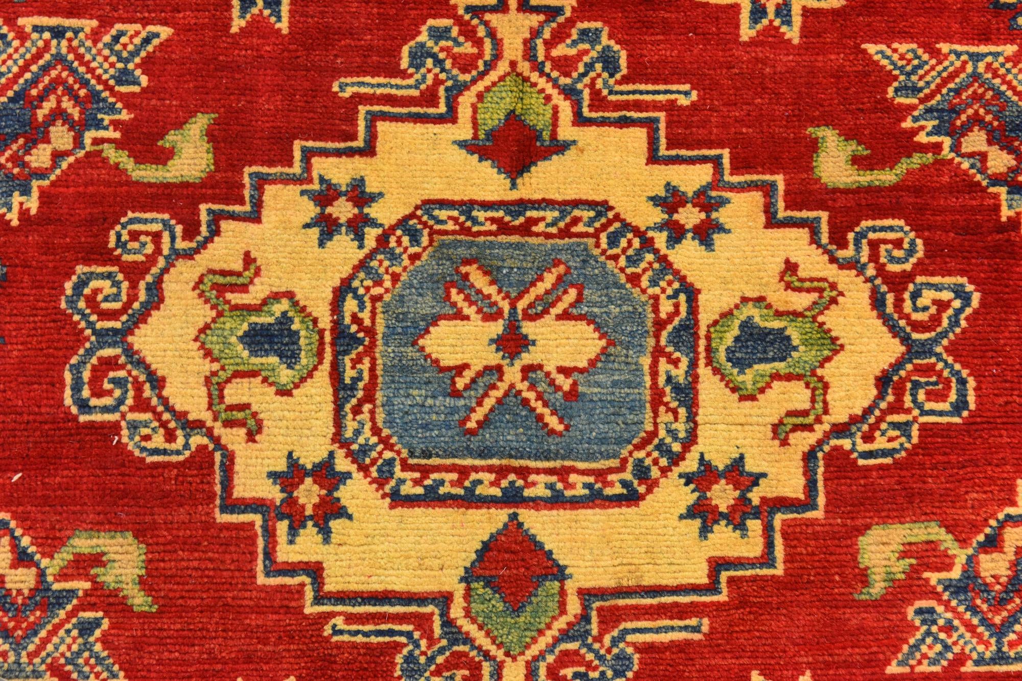 5' 3 x 6' 9 Hand Knotted Kazak Rug