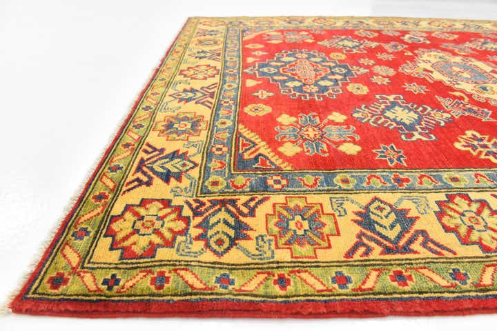 5' 3 x 6' 9 Hand Knotted Kazak Rug