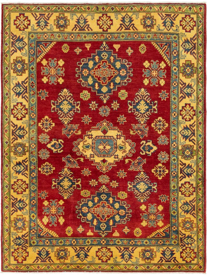 Detail image of 5' 3 x 6' 9 Hand Knotted Kazak Rug