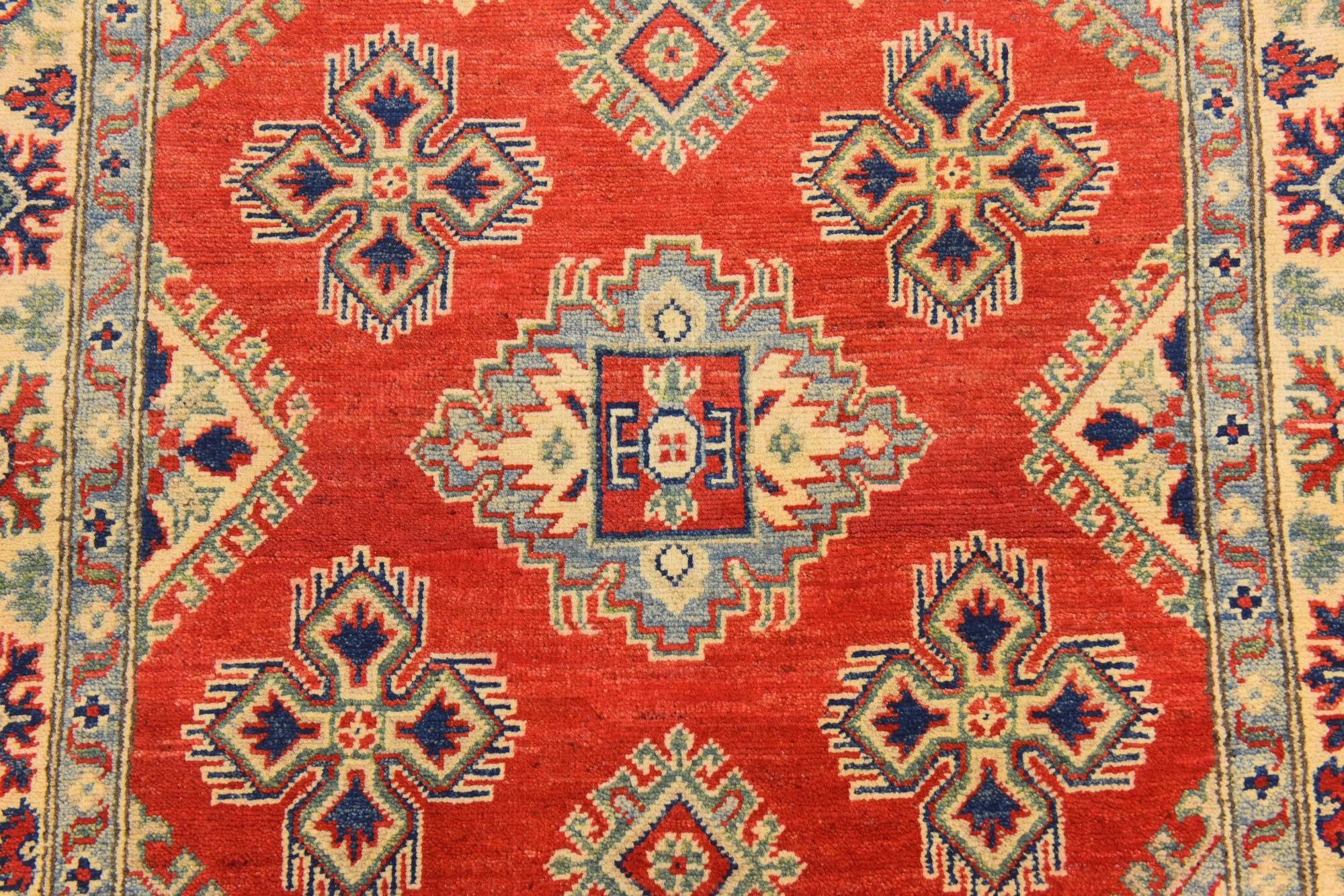 3' 10 x 6' 3 Hand Knotted Kazak Rug