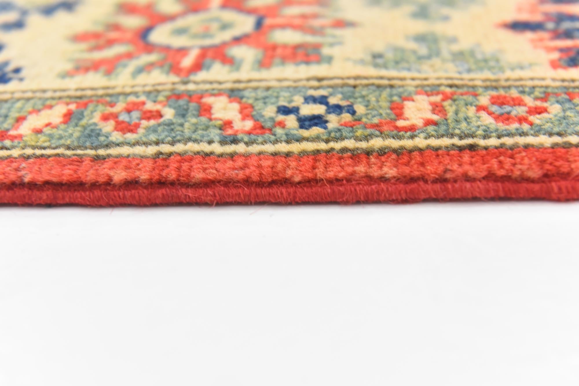 3' 10 x 6' 3 Hand Knotted Kazak Rug