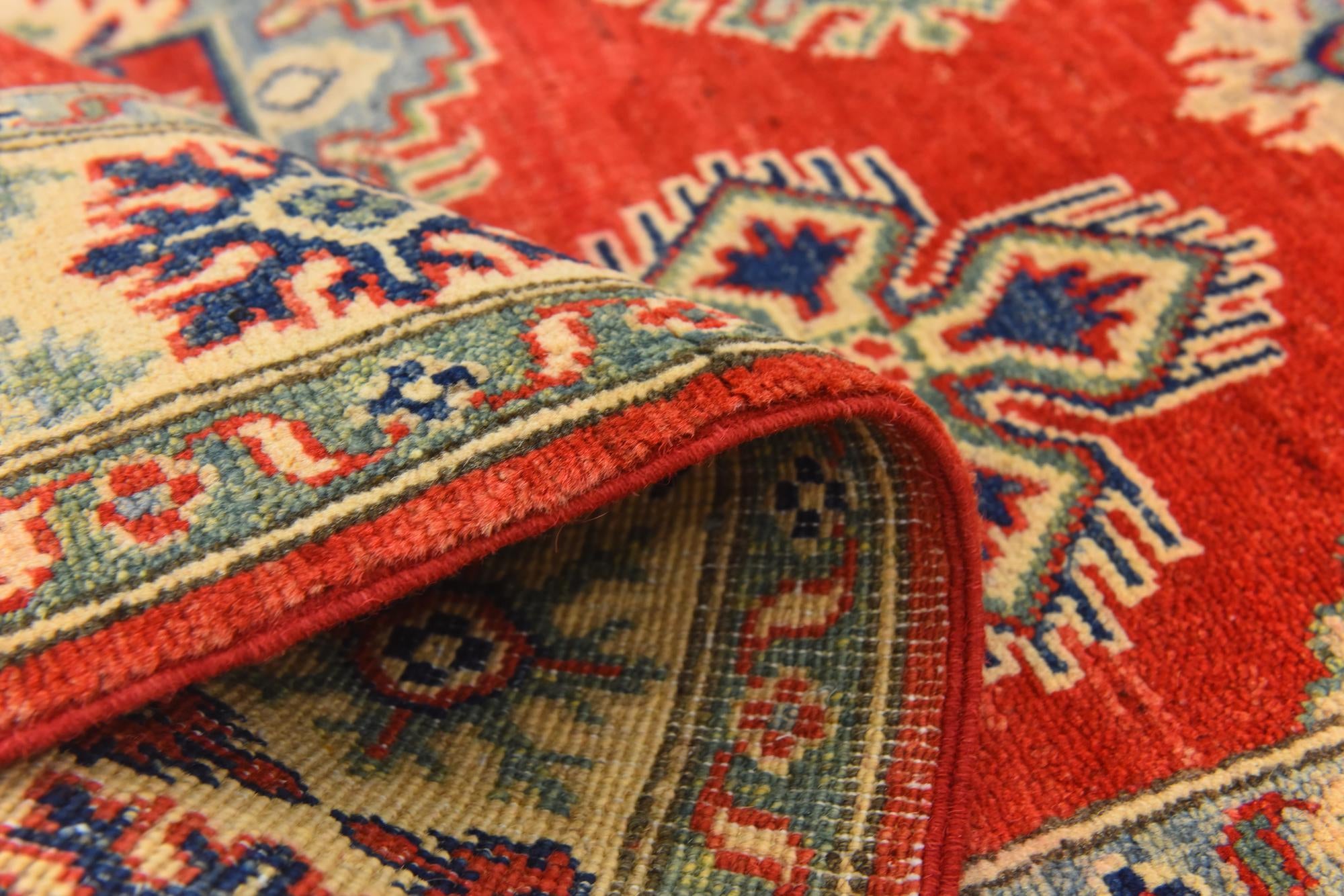 3' 10 x 6' 3 Hand Knotted Kazak Rug