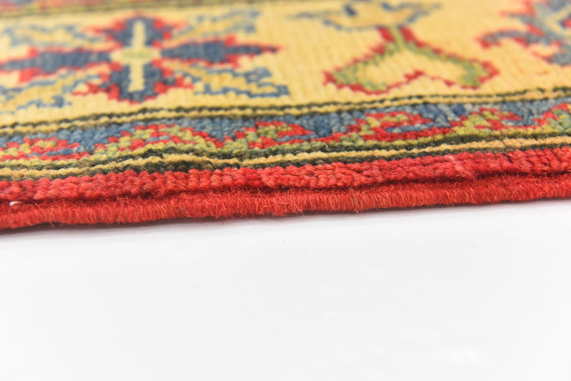 4' x 6' 2 Hand Knotted Kazak Rug