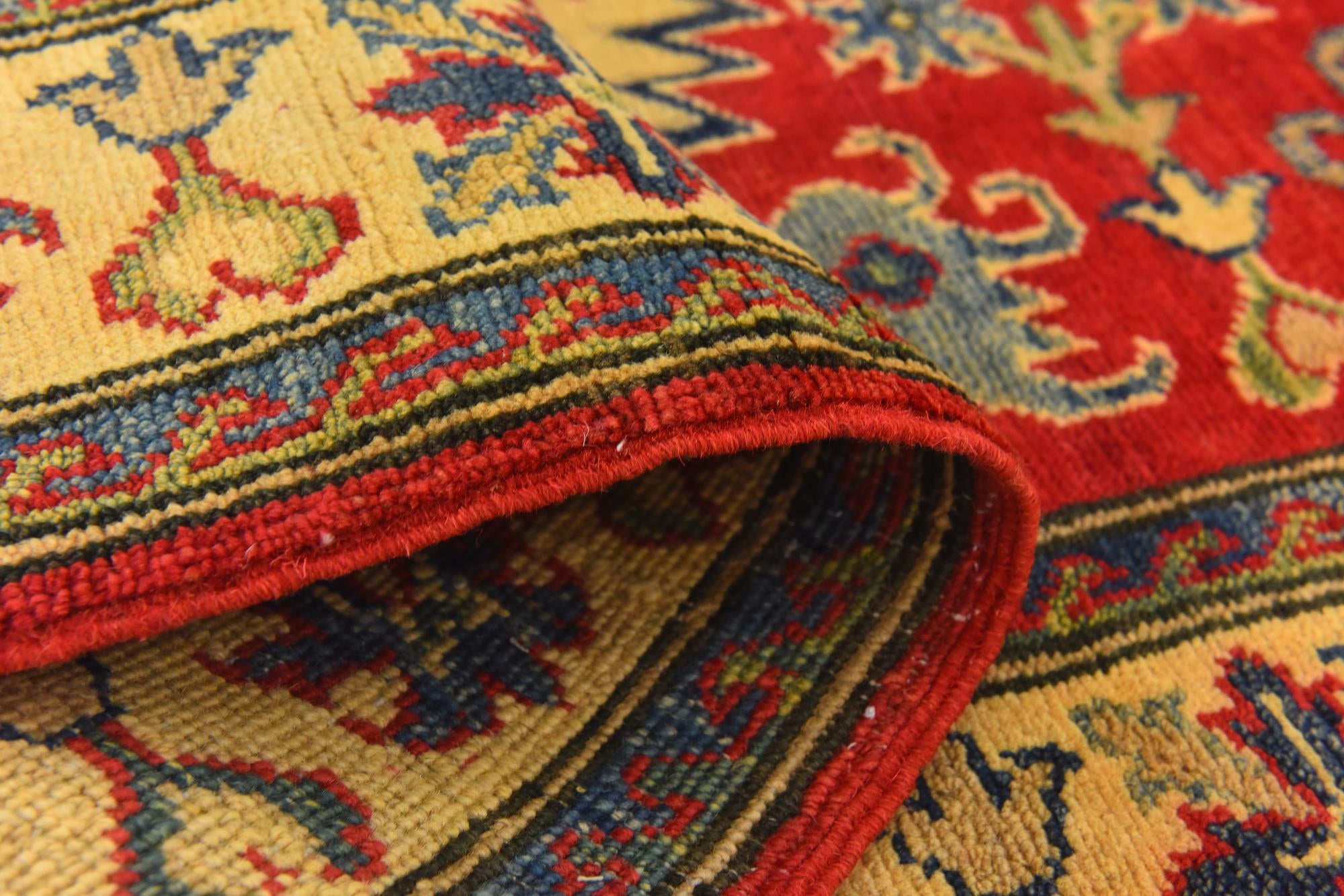 4' x 6' 2 Hand Knotted Kazak Rug